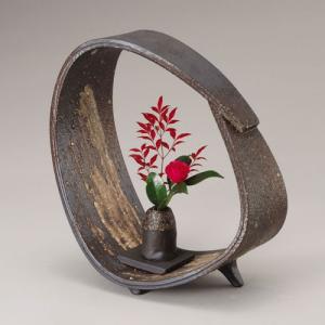 信楽焼 名月一輪差し 和風 癒し 壷 つぼ 花瓶 花器 陶器 花入れ