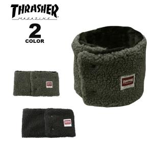 (公式） スラッシャー ネックウォーマー THRASHER CLASSIC HOMETOWN OPEN NECK WARMER 前開き モコモコ メンズ レディース ユニセックス 全2色｜rifflepage