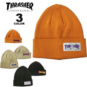 (公式） スラッシャー ビーニー ニット帽 THRASHER GONZ HOMETOWN 2WAY KNIT BEANIE CAP ニットキャップ コットン サマー ショートビーニー メンズ レディース｜rifflepage