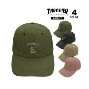 スラッシャー キャップ THRASHER CAP 帽子 メンズ レディース ユニセックス GONZ ART 6P DAD CAP 全4色 (公式）｜rifflepage