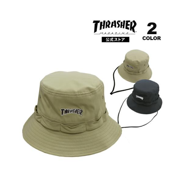 スラッシャー ハット THRASHER MAG LOGO BUCKET HAT バケットハット 帽子...