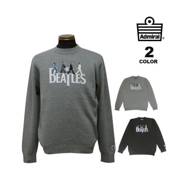 SALE アドミラル ゴルフ モックネックニット Admiral GOLF BEATLES GRAP...