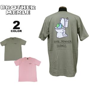 ブラザーマール Tシャツ BROTHER MERLE Toilet World S/S T-SHIRTS 半袖 TEE プリント メンズ レディース ユニセックス 全2色 S-XL ブラザーマーレ｜rifflepage