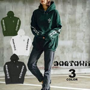 【SALE】アウトレット ドッグタウン パーカ DOGTOWN CROSS SLEEVE HOODIE SWEAT PARKA スウェット パーカー プルオーバー メンズ レディース ユニセックス 全3色｜rifflepage