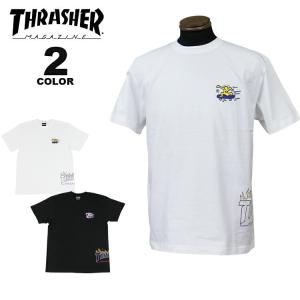 SALE (公式） スラッシャー Tシャツ THRASHER KEITH HARING FLAME S/S T-SHIRTS 半袖 TEE キースヘリング メンズ レディース ユニセックス 全2色 S-XL