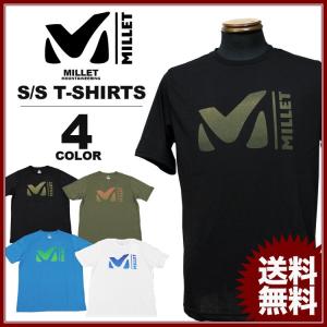 SALE MILLET ミレー Tシャツ M-SCAPE TS S/S T-SHIRTS 半袖 ブラック 黒 ホワイト 白 ブルー オリーブブラウン アウトレット｜rifflepage