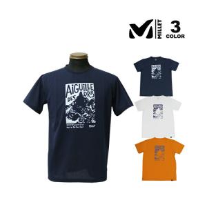 ミレー Tシャツ MILLET NEEDLE MT S/S T-SHIRTS ニードルマウンテン 半袖 TEE 全3色 メンズ ユーロサイズ S-XL 抗菌消臭 UVカット UVプロテクション 吸汗 速乾の商品画像