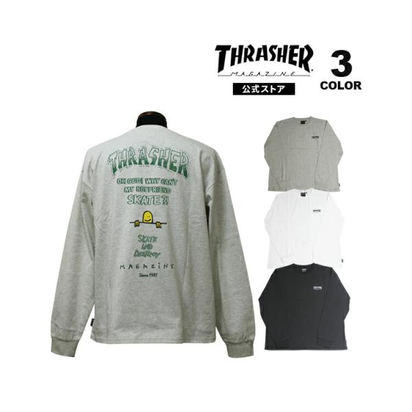 スラッシャー Tシャツ ロンT THRASHER Mark Gonzales L/S T-SHIRT...