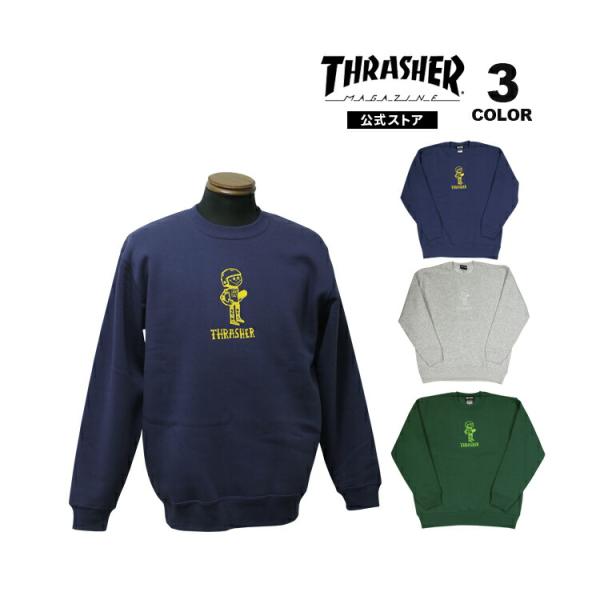 【SALE】アウトレット (取扱店限定） スラッシャー トレーナー THRASHER クルー スウェ...