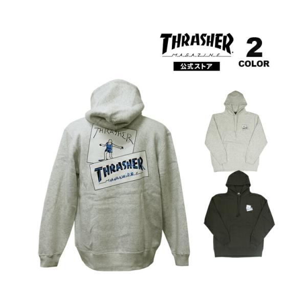 SALE アウトレット スラッシャー パーカー THRASHER GONZ STICKER HOOD...