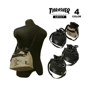 スラッシャー ショルダー バッグ THRASHER GONZ SAD KINCHAKU SHOULDER BAG 巾着 キンチャク 撥水 メンズ レディース ユニセックス 全4色 (公式）｜rifflepage