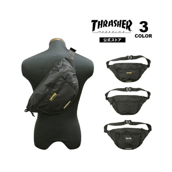 スラッシャー ウエストバッグ THRASHER RUNNING PUSH WAIST BAG ポーチ...