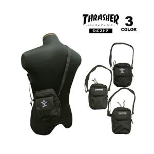 スラッシャー ショルダー バッグ THRASHER BENCHMARK MINI SHOULDER POUCH BAG タテ型 ミニショルダー ポーチ 撥水 メンズ レディース ユニセックス 全3色｜rifflepage