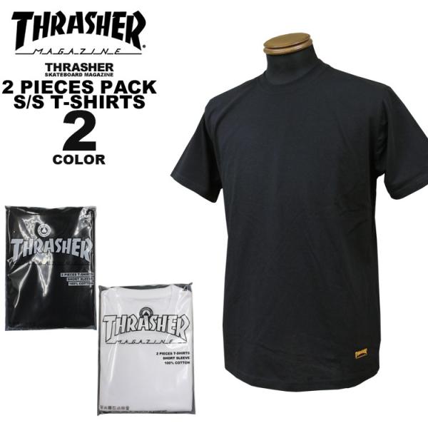 SALE アウトレット スラッシャー THRASHER Tシャツ 2 PIECES PACK S/S...
