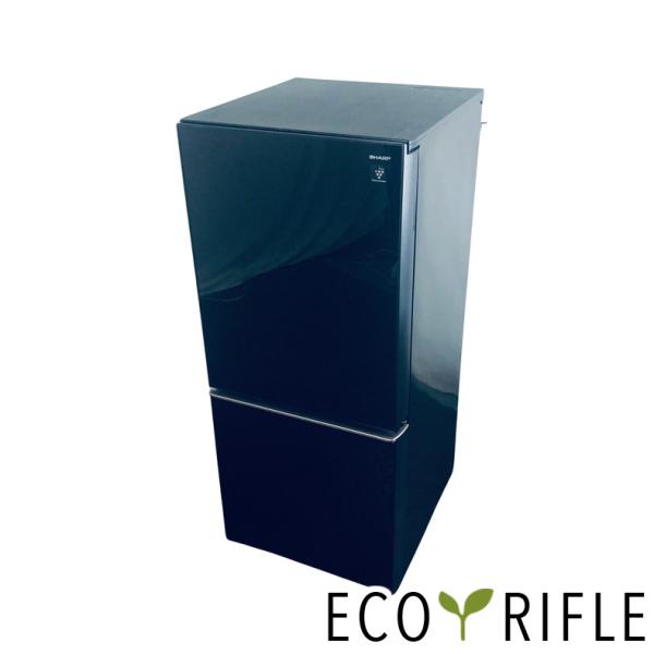 冷蔵庫 中古 シャープ SHARP SJ-GD14D-B 2018年製 2ドア 137L ブラック ...