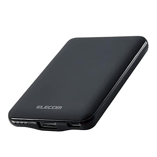 エレコム モバイルバッテリー 軽量 小型 5000mAh 12W (2.4A) 急速充電 EC-C0...