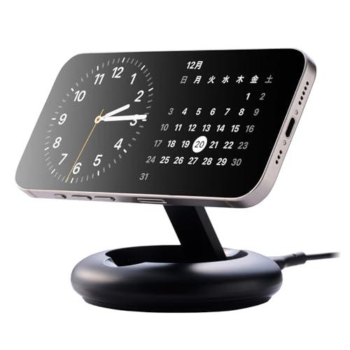 エレコム Qi2 充電器 スタンド 15W Type-C入力 折りたたみ可能 正規認証品 EC-MA...