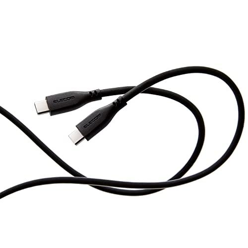 エレコム USB-C  USB-C ケーブル 60W USB PD対応 1.5m シリコン素材採用 ...