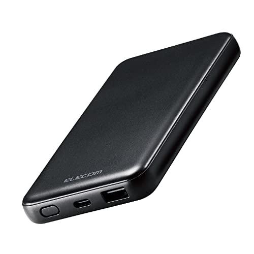 エレコム モバイルバッテリー 10000mAh 大容量20W Type-C×1 / USB-A×1 ...
