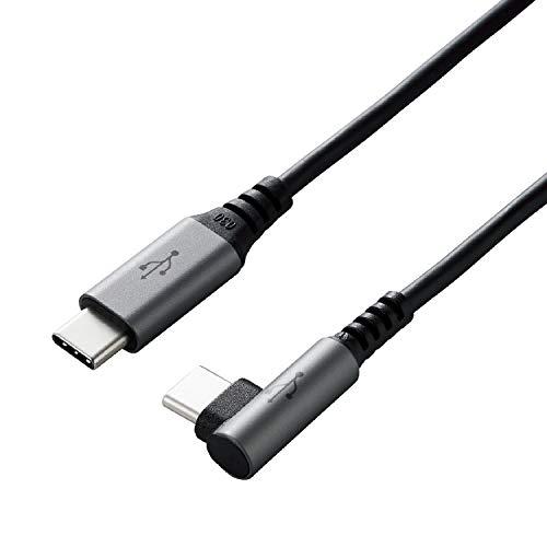エレコム USB-C to USB-C ケーブル L字コネクタ USB Power Delivery...