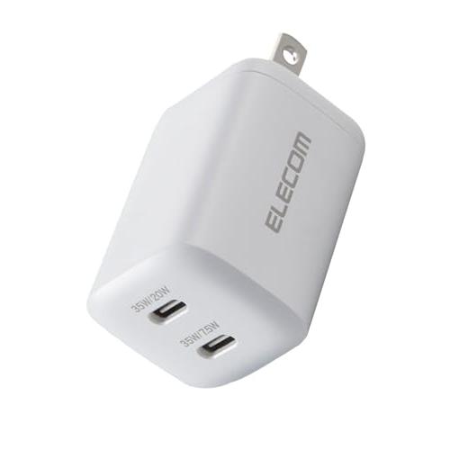 エレコム 充電器 35W Type-C 2ポート USB PD対応 スイング式プラグ PPS対応 ホ...