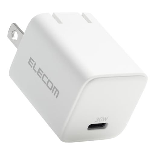 エレコム 充電器 Type-C 30W 小型 USB PD対応 GaN II 折りたたみ式プラグ P...