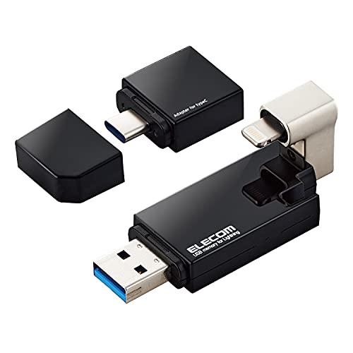エレコム USBメモリ 128GB iPhone/iPad対応 [MFI認証品] ライトニング Ty...