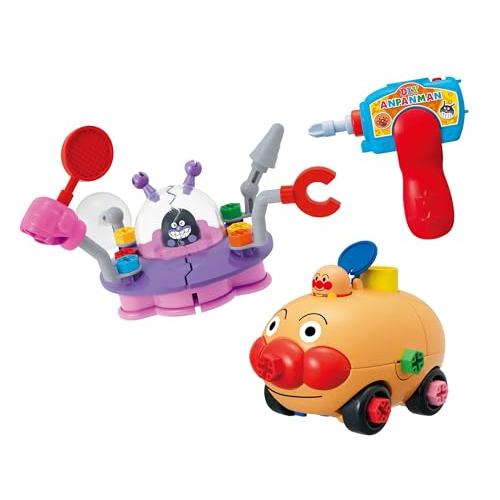 アンパンマン くみたてDIY たっぷりあそべる！ ねじねじアンパンマンごう と バラバラクラッシュ！...