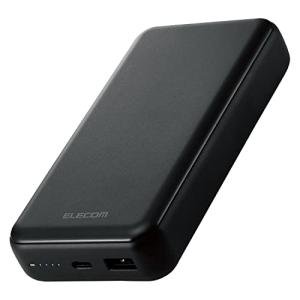 エレコム モバイルバッテリー 20000mAh 大容量 20W Type-C×1 / USB-A×1...