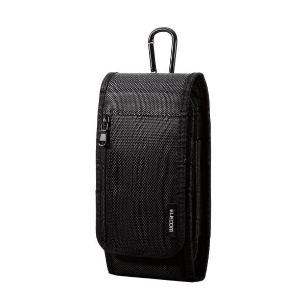 エレコム スマホポーチ 2台収納 Lサイズ 3Way (腰ベルトループ ショルダーベルトループ カラ...