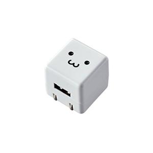 エレコム オーディオ用AC充電器/CUBE/1A出力/USB1P/Wフェイス AVA-ACUAN007WF｜riftencom