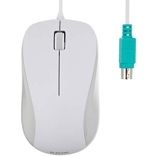 エレコム マウス 有線 Mサイズ 3ボタン PS2 光学式 ホワイト ROHS指令準拠 M-K6P2...