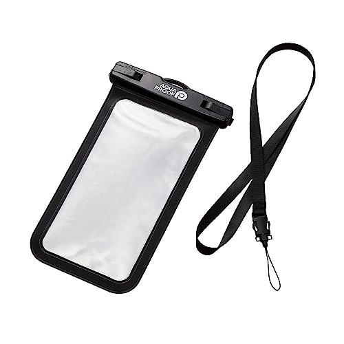 エレコム スマホ 防水ケース IPX8 水深10m ネックストラップ付き [6.9インチ以下のスマホ...