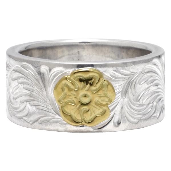 在庫有り TaroWashimi 鷲見太郎 リング 指輪 アラベスクデザイン10mmリングS K18...