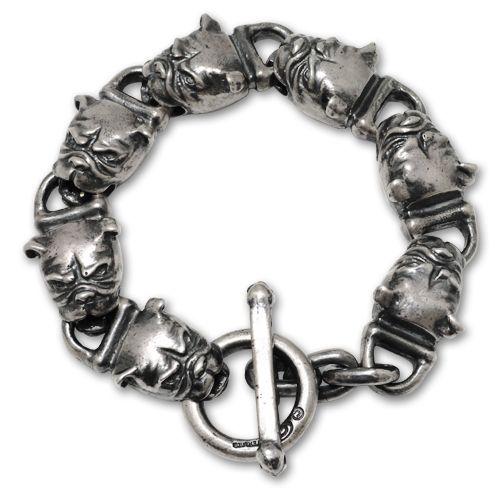 ガボラトリー GABORATORY ブレスレット オールブルドッグ リンク ブレスレット（7リンク）...