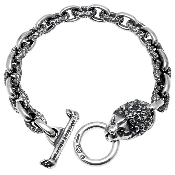 ガボラトリー GABORATORY ブレスレット ハーフライオンw/ハーフスモールオーバル&amp;チゼルド...