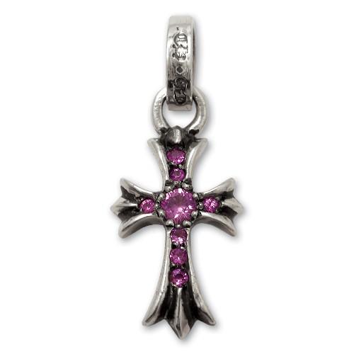 クロムハーツ/CHROME HEARTS チャーム CHクロスベイビーファットチャームw/パヴェピン...