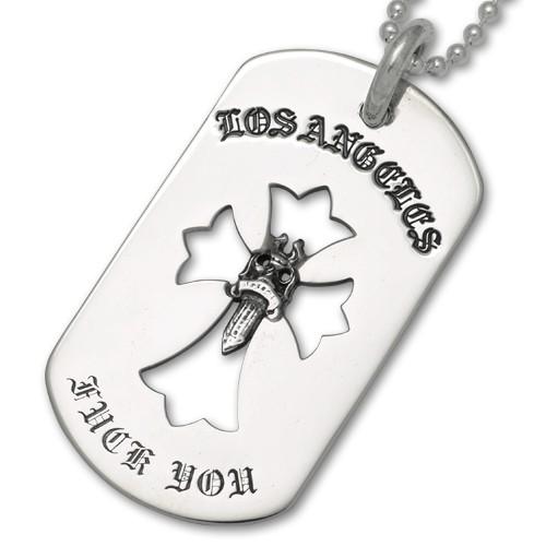 クロムハーツ/CHROME HEARTS ペンダント クロスダガーLAFUドッグタグ（ロサンゼルス限...