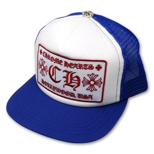 クロムハーツ CHROME HEARTS/キャップ・帽子 トラッカーキャップCHパッチ ブルー/ホワ...