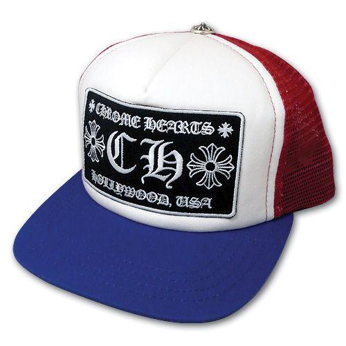 クロムハーツ CHROME HEARTS/キャップ・帽子 トラッカーキャップCHパッチ ブルー・レッ...