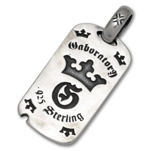 ガボラトリー GABORATORY ペンダント・ドッグタグ ハーフG&amp;クラウンドッグタグ