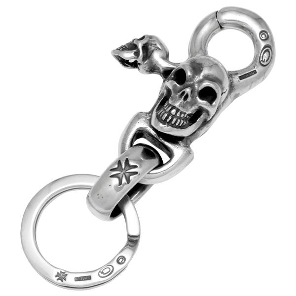 ガボラトリー GABORATORY キーチェーン スカルオンクリップw/H.W.O＆25mmキーリン...