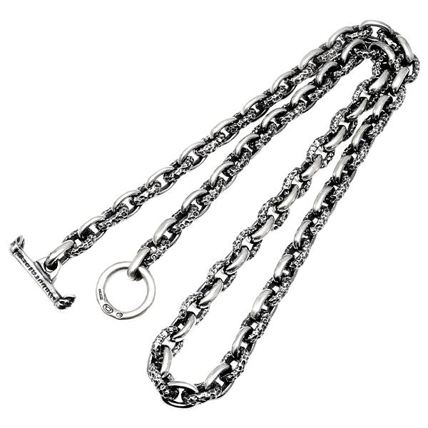 ガボラトリー GABORATORY ハーフスモールオーバル&amp;チゼルドスモールオーバルリンクネックレス...