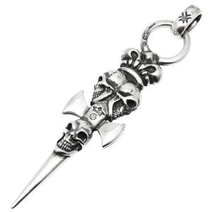 Gaboratory（ガボラトリー） ペンダント クォーターダガーw/スカル