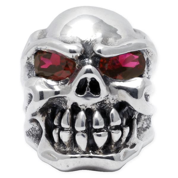 トラヴィスワーカー TRAVIS WALKER リング チョンプススカルリングw/ストーンアイズ(ル...