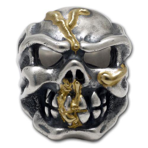 トラヴィスワーカー TRAVIS WALKER/リング チョンプススカル サンドブラスリングトw/ゴ...