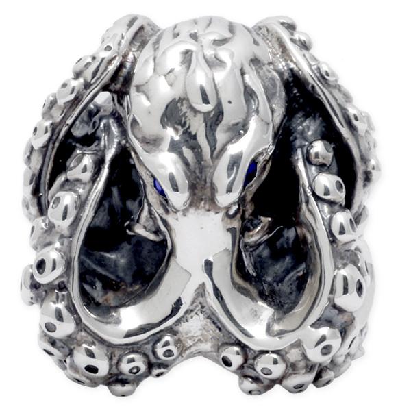 トラヴィスワーカー TRAVIS WALKER リング オクトパスリングw/ストーンアイズ(サファイ...