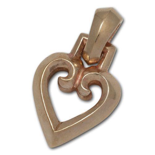 リードMFG【REID MFG】ブロンズゴシックハートチャーム