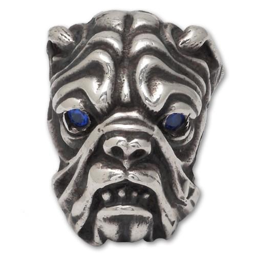 スタンリーゲス/Stanley Guess ピンズ ブルドッグw/ストーンアイズ スティックピン