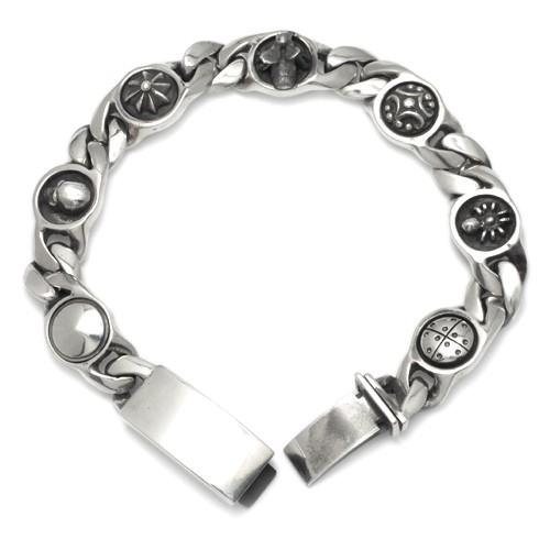 スタンリーゲス/Stanley Guess ブレスレット スモールラウンドw/マルチモチーフリンク ...